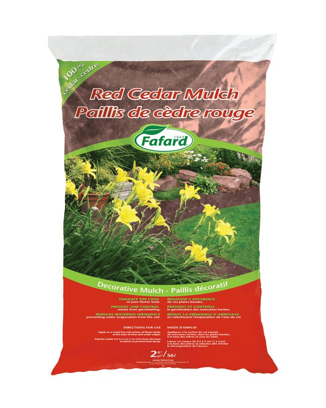 Paillis de Cèdre Rouge 56 L (2 pi³)- Fafard