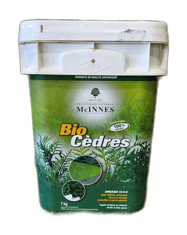 Emballage du produit « Engrais Bio cèdres McInnes 13-0-0 »