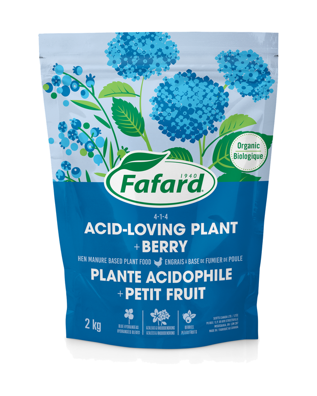 Engrais Naturel pour Petits Fruits et Plantes Acidophiles – Fafard 4-1-4