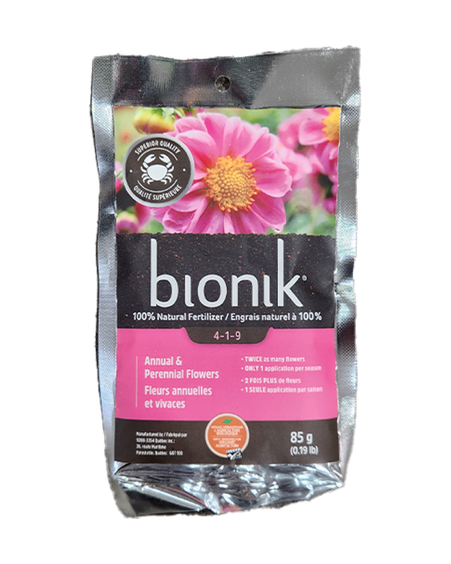 Engrais naturel pour fleurs annuelles et vivaces Bionik 4-1-9