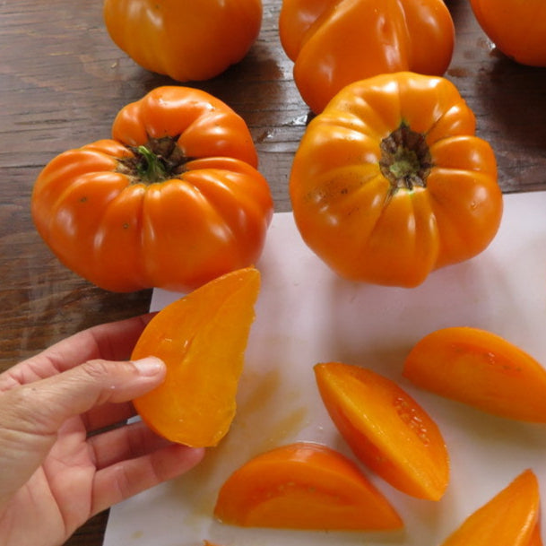 strawberry tomato seeds Catherine's Ornamental Vegetable Garden Seeds – Tomato 'Orange Strawberry' – Pépinière.ca