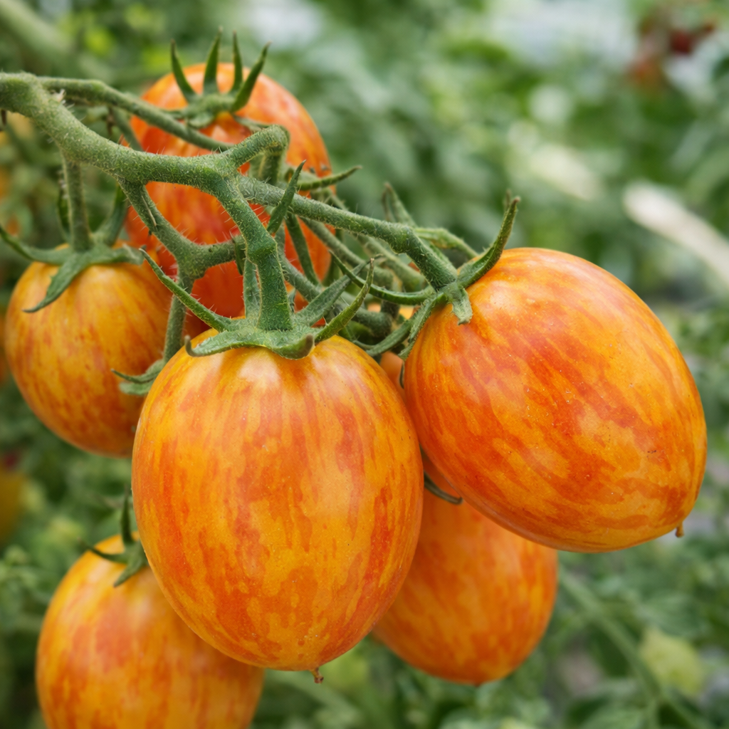 Tomate cerise marbrée 'Tropical Sunset' bio