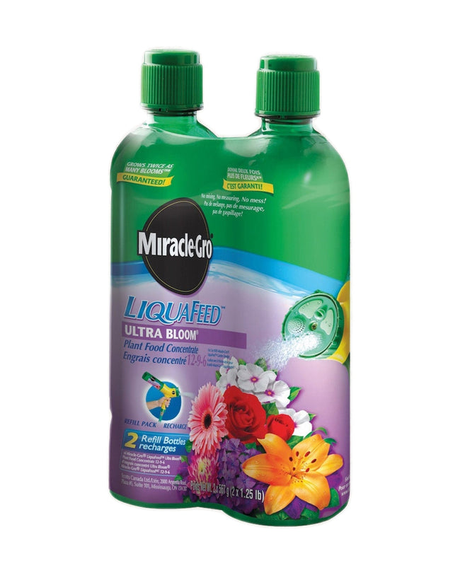 Engrais pour plantes Ultra Bloom Miracle-Gro 12-9-6 — photo sur fond blanc