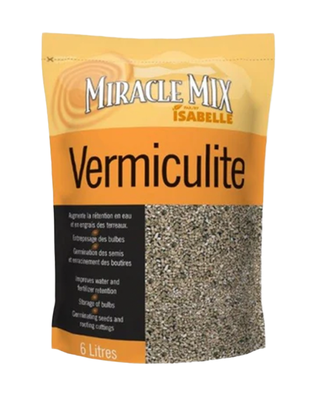 Vermiculite Miracle Mix — photo sur fond blanc