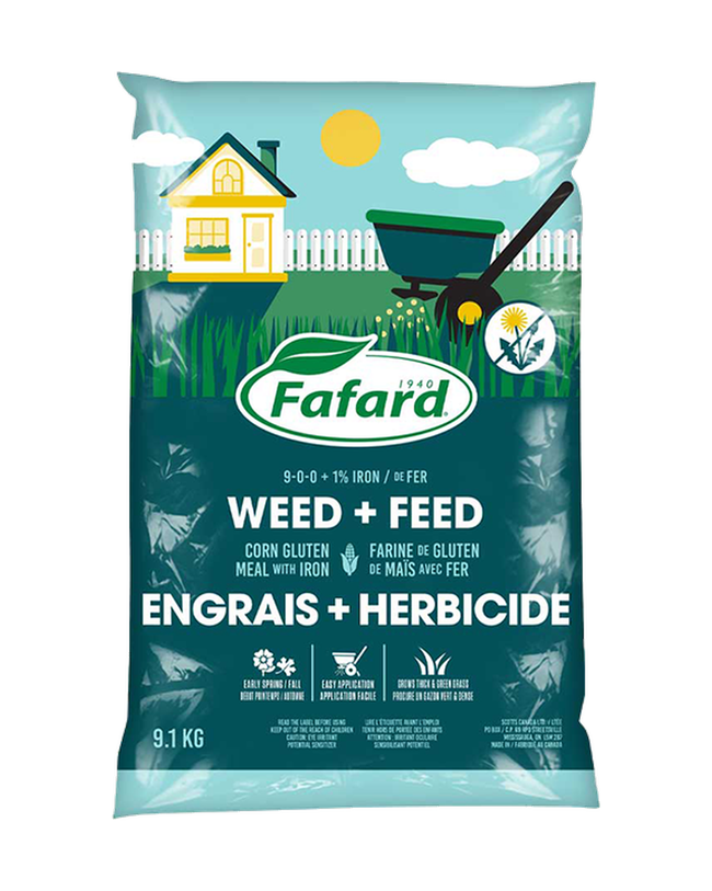 Engrais + Herbicide à la farine de gluten de maïs avec fer