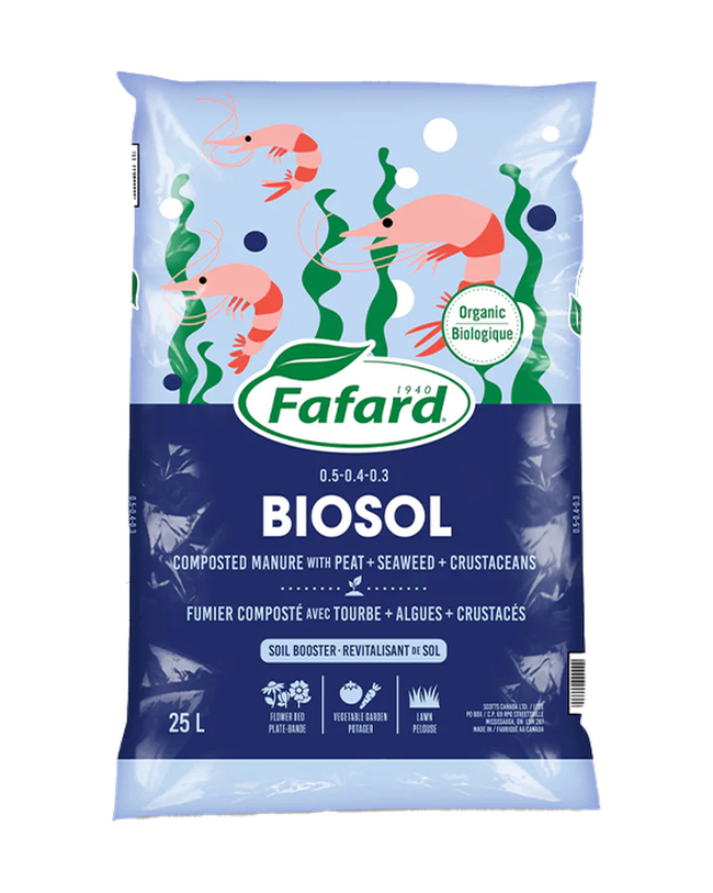 Compost Marin BIOSOL® 1.2-0.7-0.6 avec Tourbe, Algues et Crevettes – Fafard — photo sur fond blanc