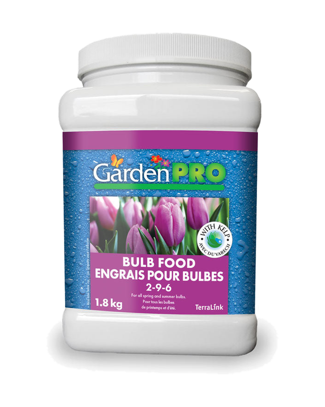Garden Pro Engrais granulaire pour bulbes 2-9-6 — photo sur fond blanc