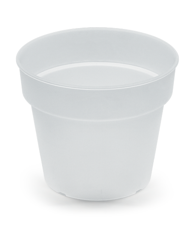 Pot transparent en plastique Properplast pour orchidée