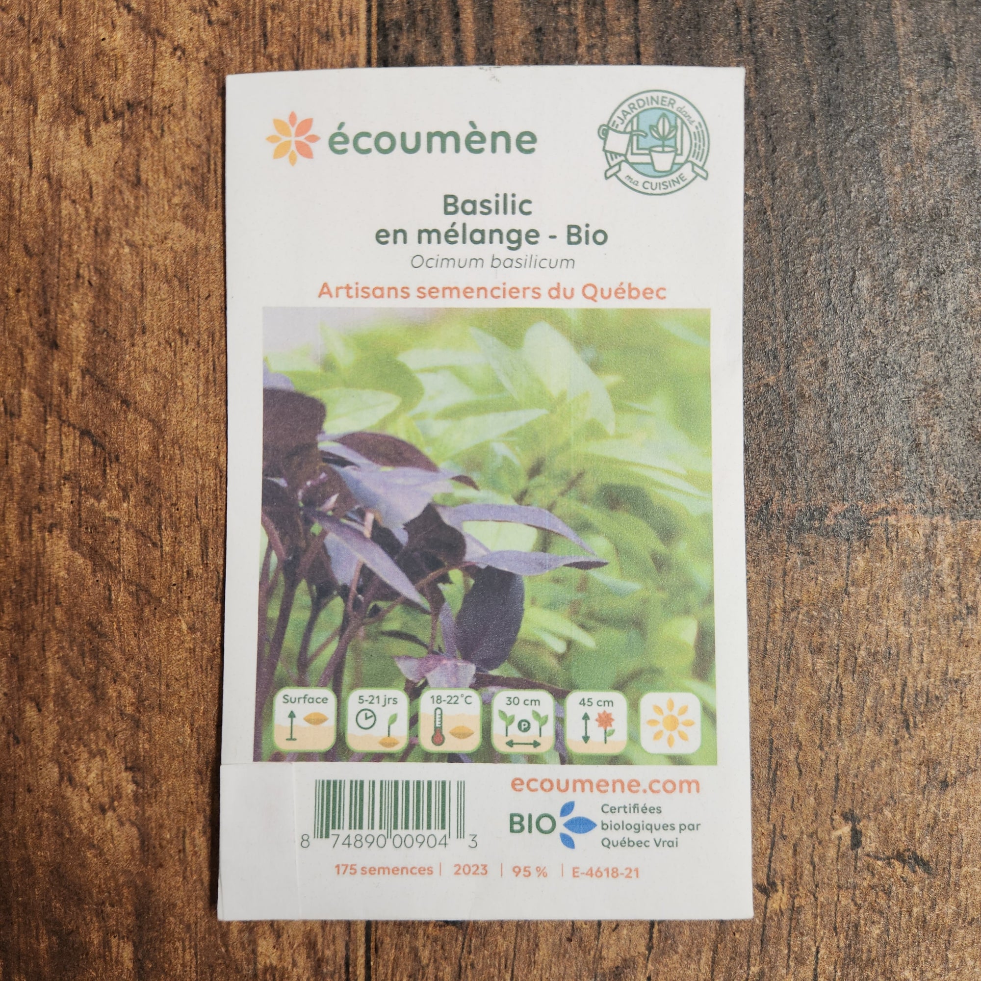 Organic Basil Mix