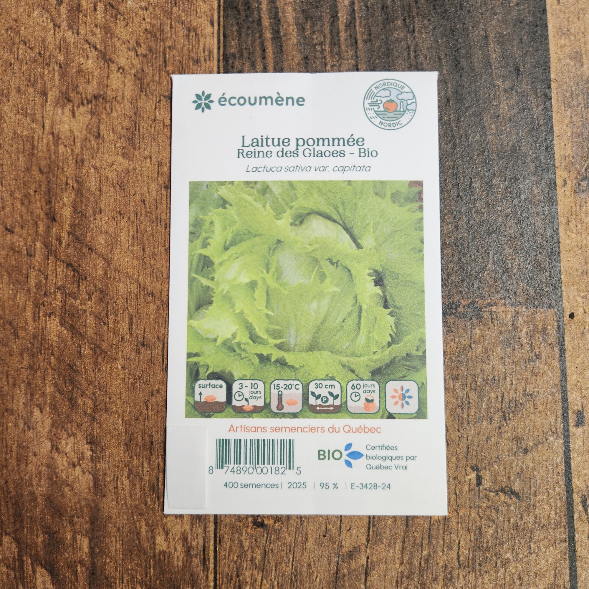 Organic 'Ice Queen' Butterhead Lettuce