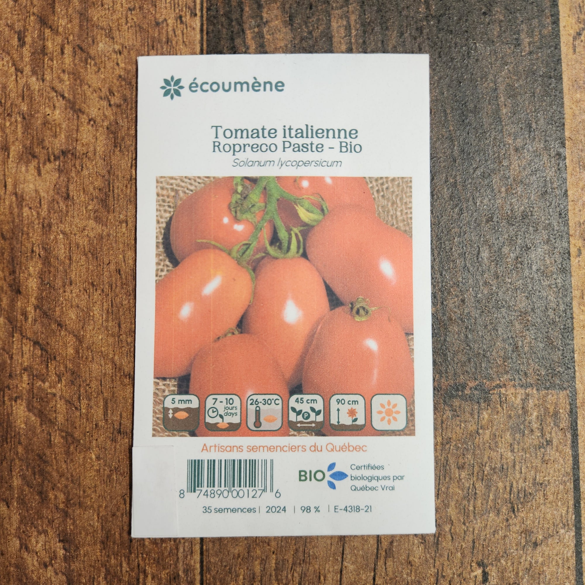 Organic Italian 'Ropreco Paste' Tomato