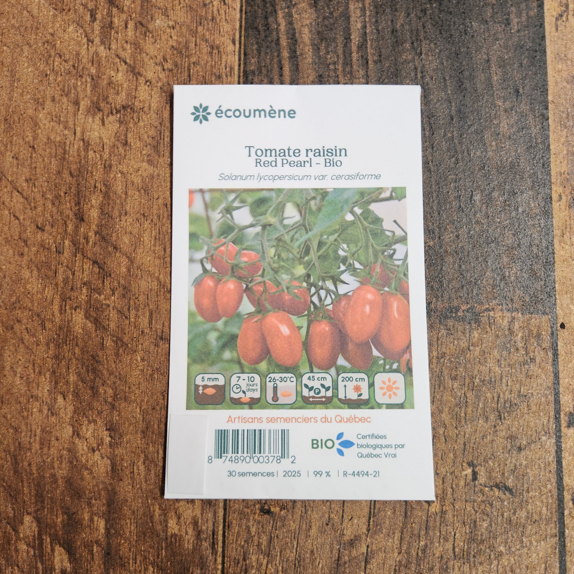 Organic 'Red Pearl' Grape Tomato