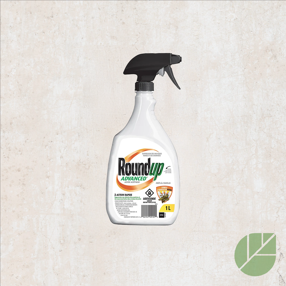 acid herbicide Roundup Acetic Acid Herbicide – Fast Acting and Biodegradable – Pépinière.ca