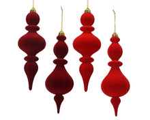Ornement de Noël floqué – Rouge