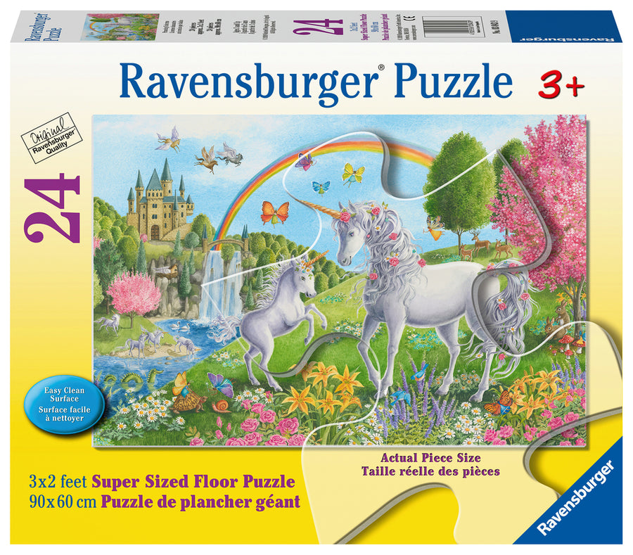 Casse-tête de sol 24 morceaux Prancing Unicorns – Ravensburger