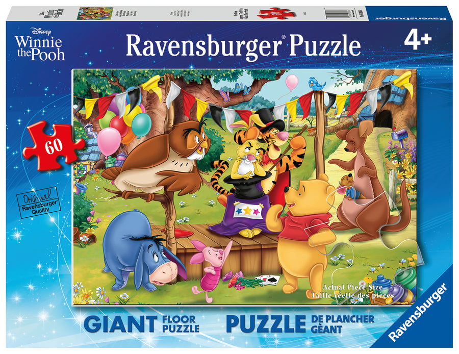 Casse-tête de sol 60 morceaux Pooh Magic Show – Ravensburger