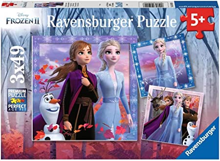 Coffret de casse-têtes 3 × 49 morceaux Frozen: The Journey Starts – Ravensburger