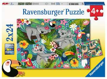 Coffret de casse-têtes 2 × 24 morceaux Koalas and Sloths – Ravensburger