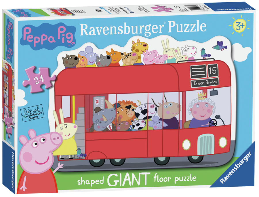 Casse-tête 24 morceaux Peppa Pig London Bus – Ravensburger