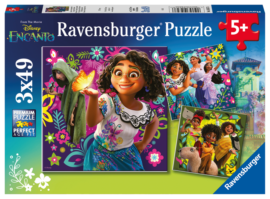 Coffret de casse-têtes 3 × 49 morceaux Encanto – Ravensburger