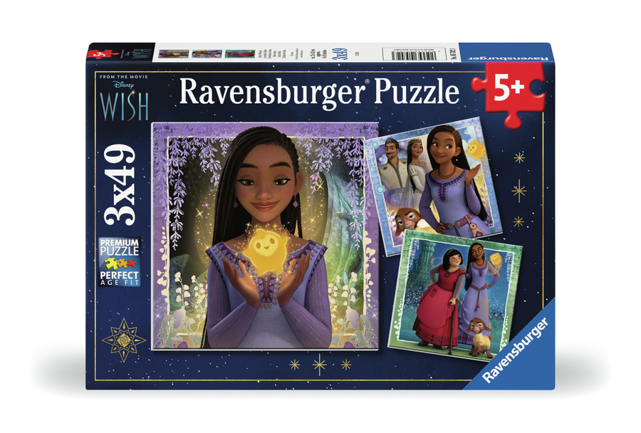 Coffret de casse-têtes 3 × 49 morceaux Disney Wish – Ravensburger