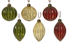 Boule de Noël en verre mat pailleté – Multicolore