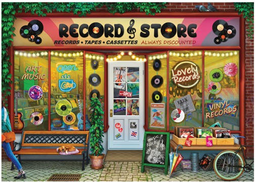 Casse-tête 1000 morceaux Vintage Vinyl – Ravensburger