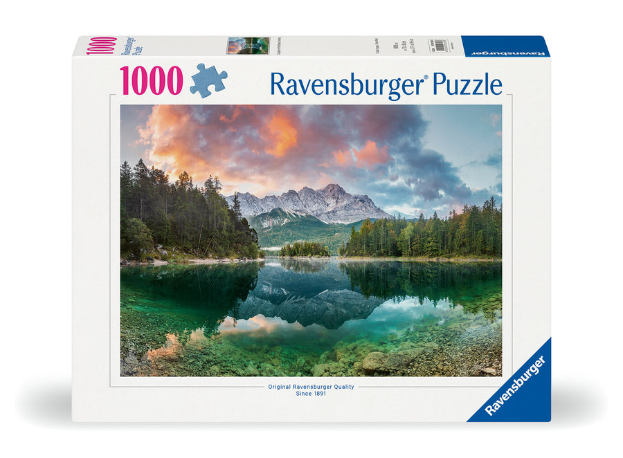 Casse-tête 1000 morceaux Zugspitze at the Eibsee, Germany – Ravensburger