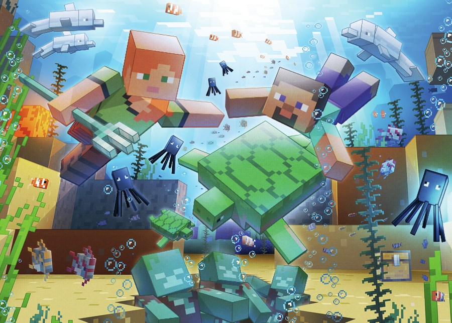 Casse-tête 1000 morceaux Minecraft Mosaic – Ravensburger