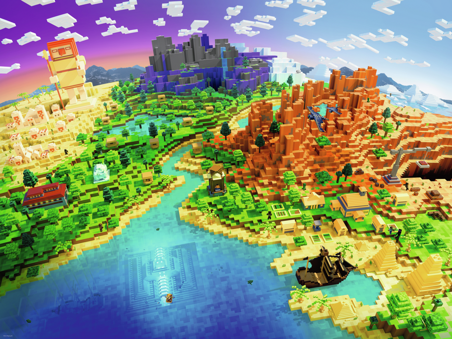 Casse-tête 1500 morceaux World of Minecraft – Ravensburger