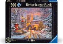 Casse-tête Ravensburger Brille dans le noir – Noël magique – 500 pièces – image du produit