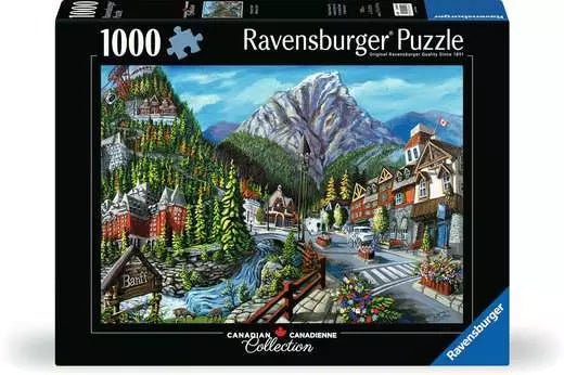 Casse-tête Ravensburger Collection canadienne – Bienvenue à Banff – 1000 pièces – image du produit