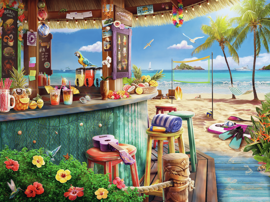 Casse-tête 1500 morceaux Beach Bar Breezes – Ravensburger