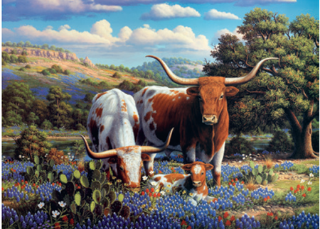Casse-tête 500 morceaux Loving Longhorns – Ravensburger