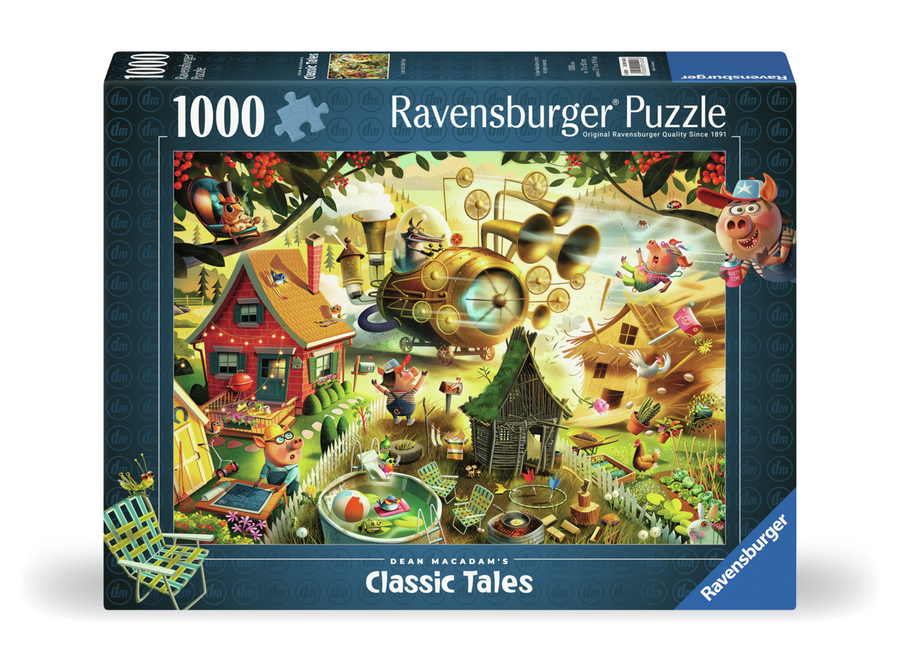 Casse-tête 1000 morceaux MacAdam: Look Out Little Pigs – Ravensburger