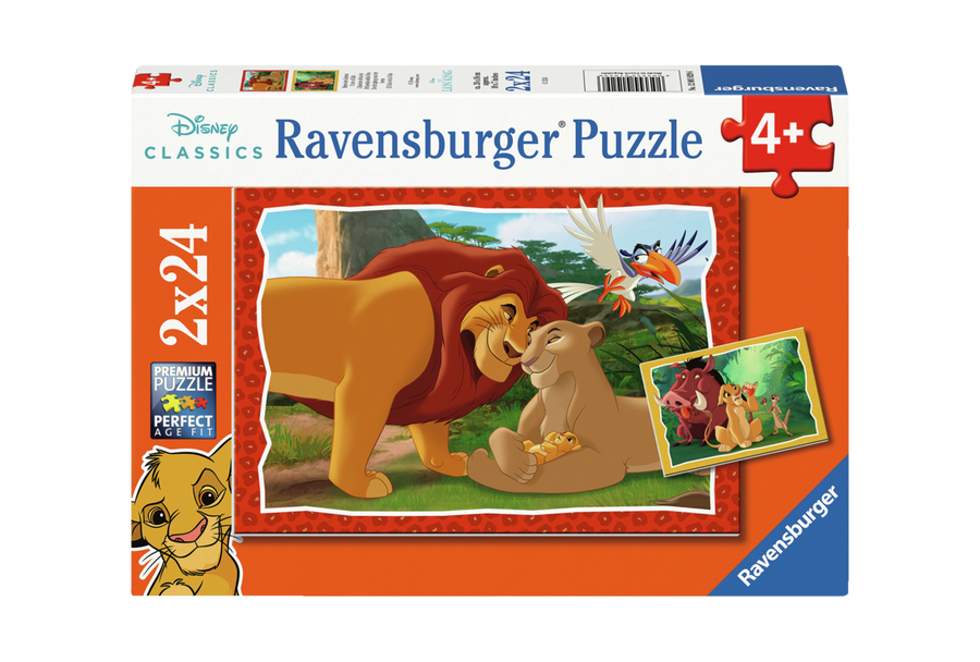 Coffret de casse-têtes 2 × 24 morceaux The Lion King – Ravensburger