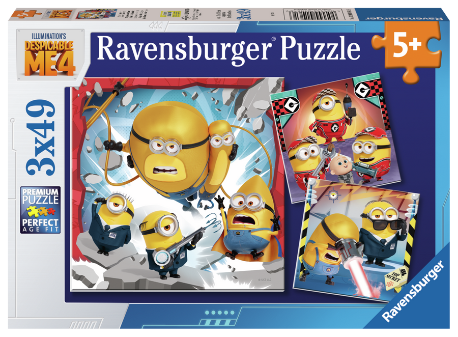 Coffret de casse-têtes 3 × 49 morceaux Despicable Me 4 – Ravensburger
