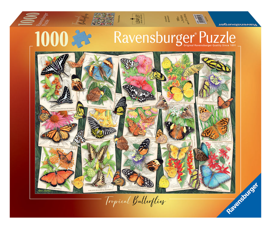 Casse-tête 1000 morceaux Tropical Butterflies – Ravensburger