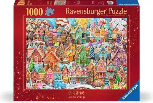 Casse-tête Ravensburger Village de biscuits de Noël – 1000 pièces – image du produit