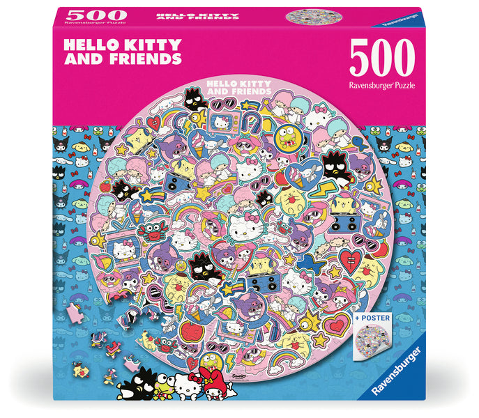 Casse-tête rond 500 morceaux Hello Kitty – Ravensburger