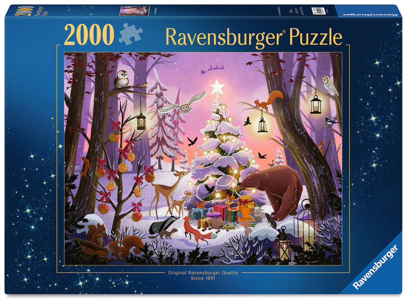 Casse-tête 2000 morceaux Christmas in the Woods – Ravensburger