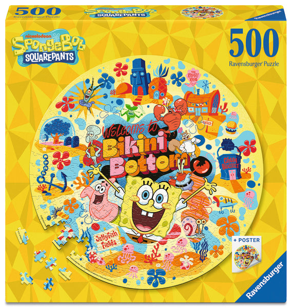 Casse-tête rond 500 morceaux Spongebob Squarepants – Ravensburger
