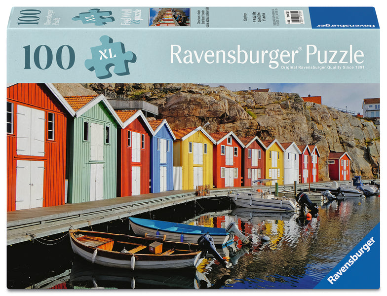 Casse-tête 100 morceaux Colorful Houses in Sweden – Ravensburger