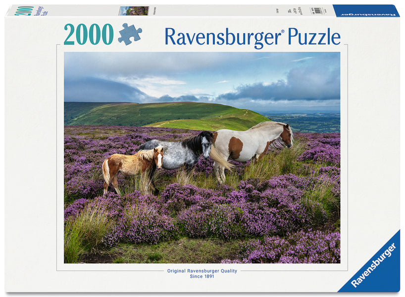 Casse-tête 2000 morceaux Wild Horses in the Heather – Ravensburger