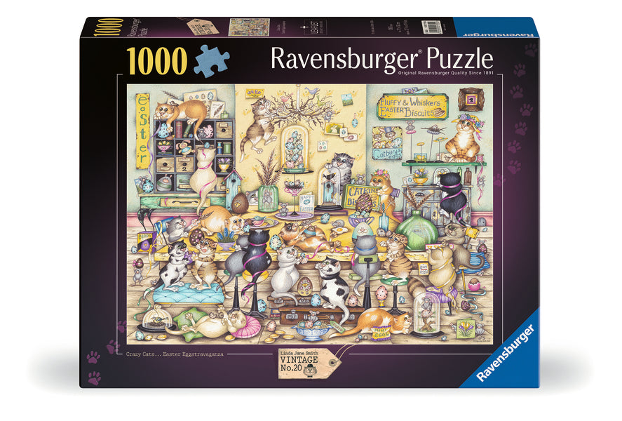 Casse-tête 1000 morceaux Crazy Cat's Easter Eggstravaganza – Ravensburger