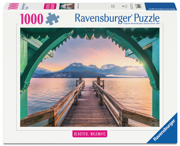 Casse-tête 1000 morceaux Footbridge at Lac d'Annecy – Ravensburger