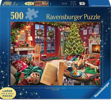 Casse-tête Ravensburger Cozy Christmas Retreat – Steve Read – 500 pièces grand format – image du produit