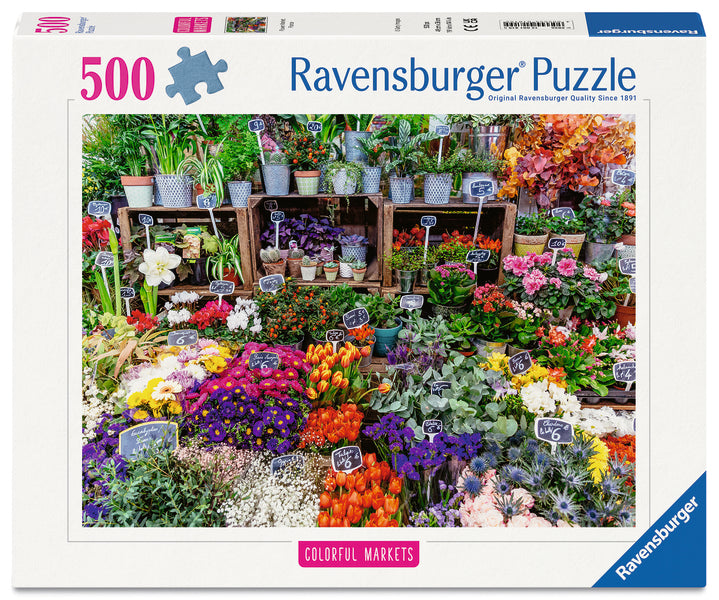 Casse-tête 500 morceaux Flower Market, France – Ravensburger