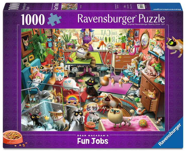 Casse-tête 1000 morceaux MacAdam: The Cat Groomer – Ravensburger