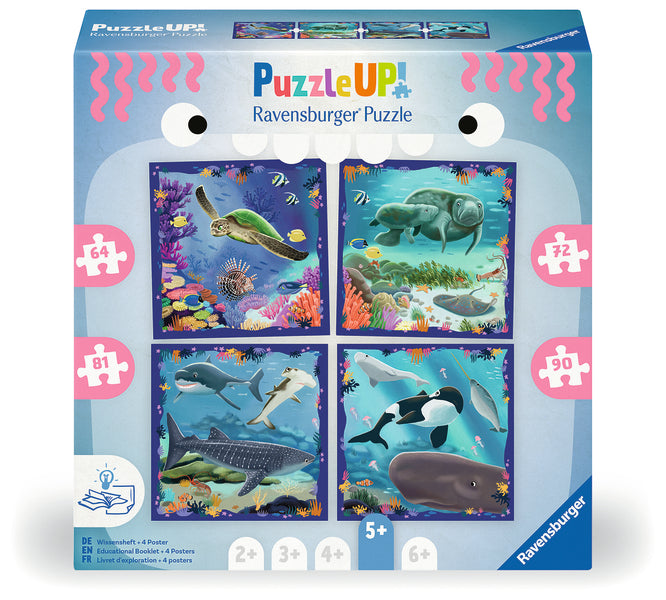 Coffret de casse-têtes 64 / 72 / 81 / 90 morceaux Up Ocean Life – Ravensburger